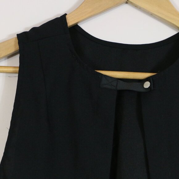 *Forever 21 Black Open Back Blouse Tank - Picture 7 of 8